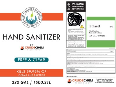330 Gal Label (Label Hand Sanitizer 330 Gal)